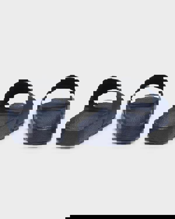 HUGO Mens Timein Mens Slides with Logo Strap - Dark Blue 404 | CHO | Designer Mens Sandals