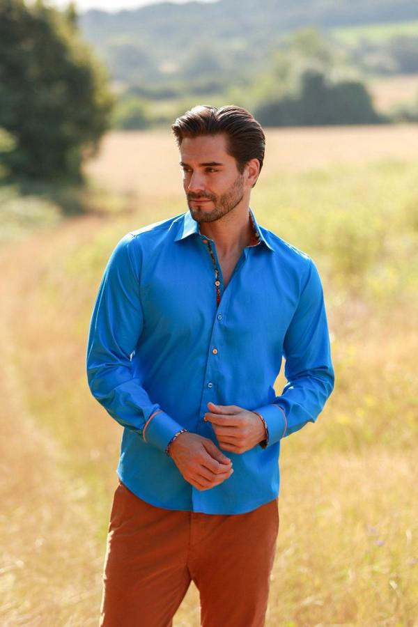 CLASSIC SIGNATURE PLAIN SHIRT - BEST SELLER – Premium Men's Patterned Shirt by Claudio Lugli | Bold Design, Tailored Fit, Best Printed Shirts