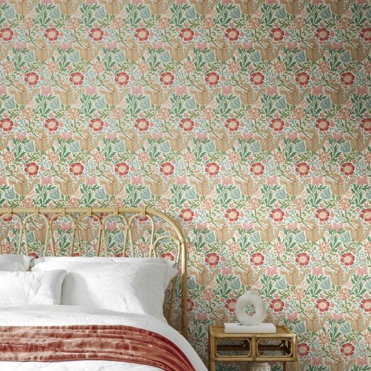 Hoopla Walls Honeysuckle & Tulip - Spring Bloom 10m Wallpaper