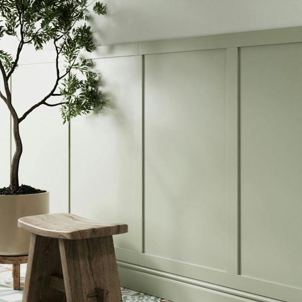 Snowdon Timber Primed MDF Shaker Style Wall Panel Kit (T) 9mm (W) 60mm (L) 1200mm