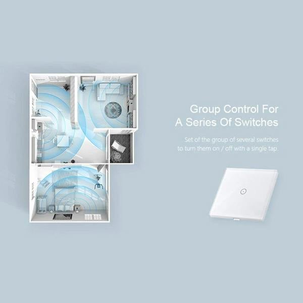 WiFi light switch group control smart home lighting multiple switches UK automation