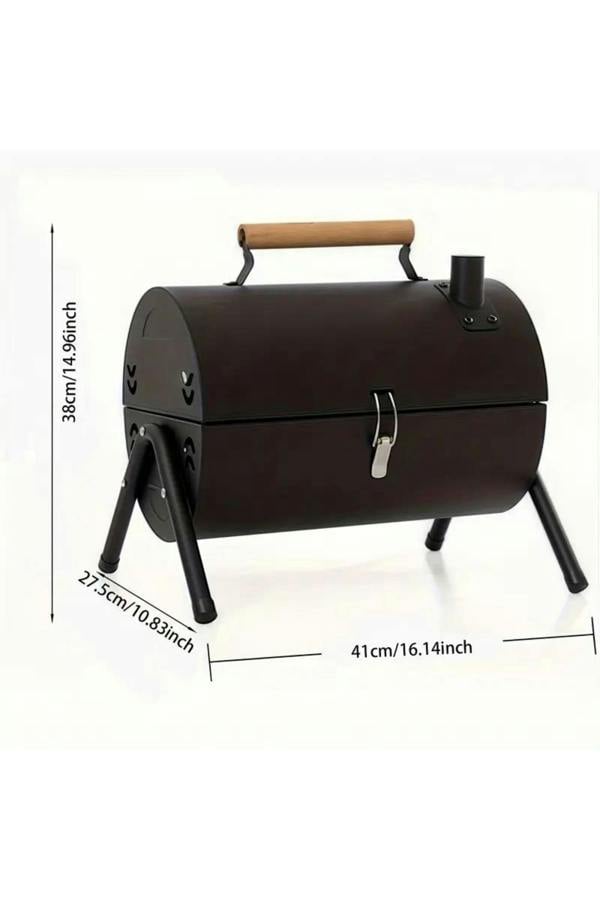 Dyzi 45cm Portable Charcoal Kettle BBQ Grill Outdoor Garden Barbecue