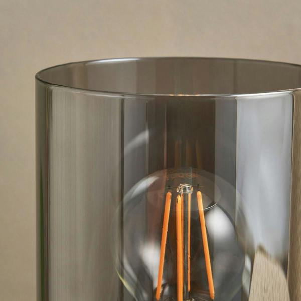 Kingsholm Satin Nickel & Glass Touch Table Lamp