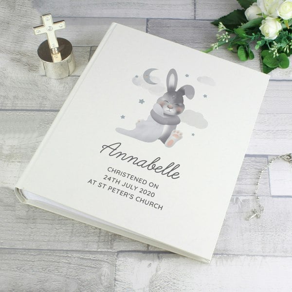 Personalised Memento Company Personalised Baby Bunny Square Photo Album