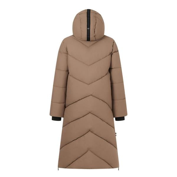 Regatta Womens/Ladies Merida Long Length Padded Jacket - Mocha