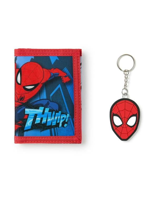 Vanilla Underground Spiderman Boys Multicoloured Thwip Velcro Wallet (One Size)