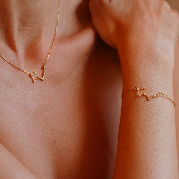 Gold Trip Taurus Zodiac Constellation Bracelet