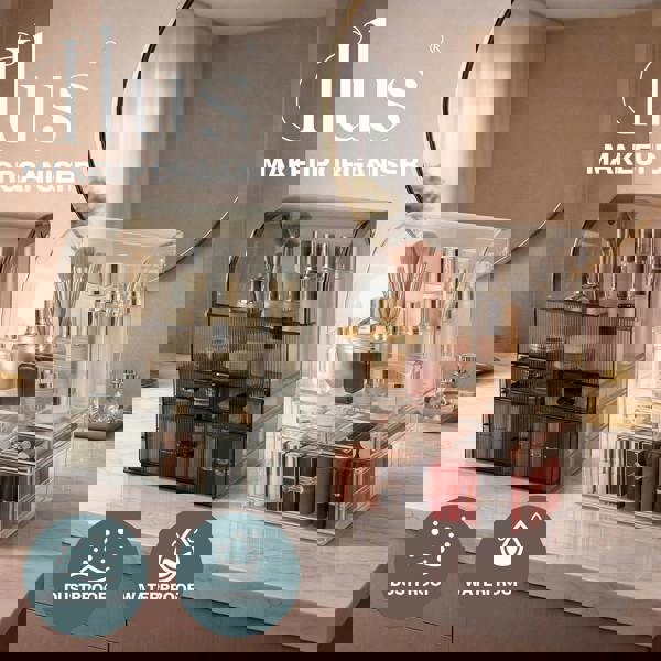 ilus Makeup Storage Organiser Acrylic Cosmetics Organizer Beauty Storage Box