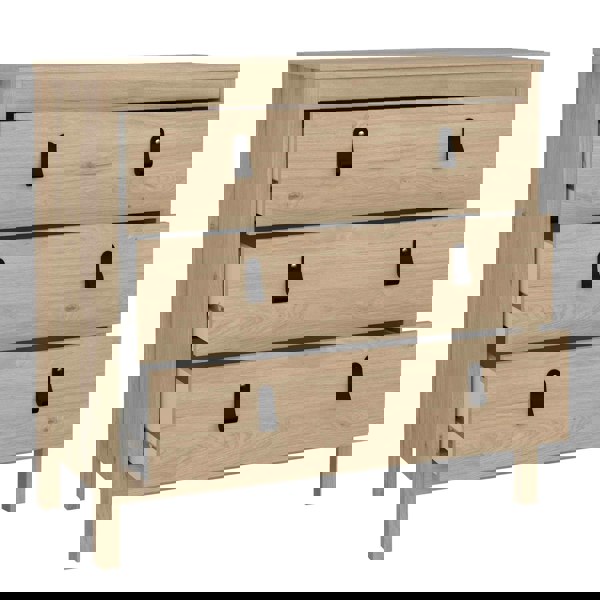 Furniture To Go Barcelona Chest 3 Drawers in Jackson Hickory Oak