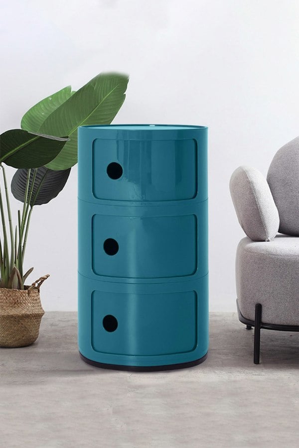 Living and Home 3-Tiered Plastic Storage Drawer Unit