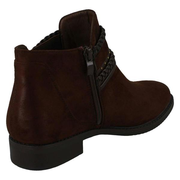 Spot On Ladies Spot On Low Heel Ankle Boots F51032