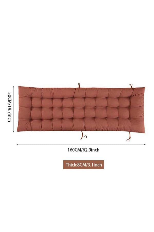 Living and Home 160 cm W x 50cm D Brown Garden Bench Cushion Sun Lounger Seat Cushion