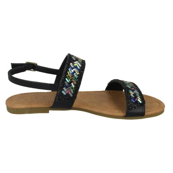 Anne Michelle Ladies Anne Michelle Double Strap Mule Sandals