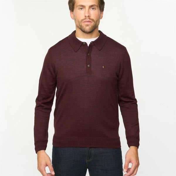 Gabicci G55K20 Merino Polo Neck Sweater Gabicci Classic MULBERRY