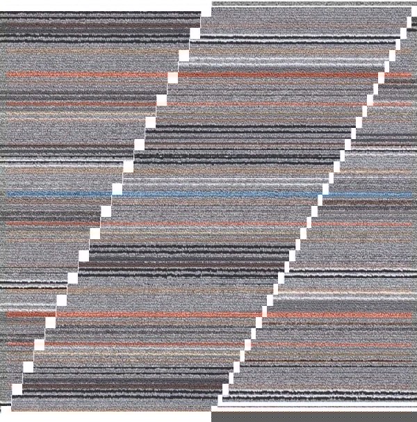 Stockholm Grey/Clay Washable Mat | Durable Rugs Collection