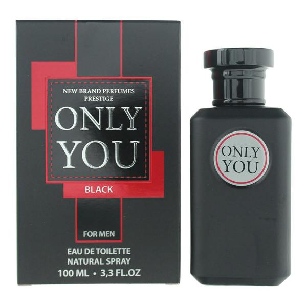 New Brand Prestige Only You Black Eau de Toilette 100ml Spray for Him