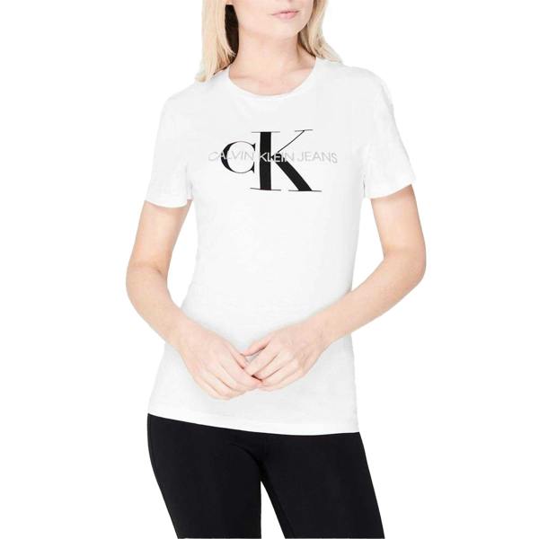Calvin Klein Womens/Ladies Jeans Logo T-Shirt - Bright White - 