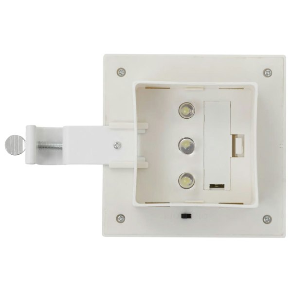 Berkfield Outdoor Solar Lamps 6 pcs LED Square 12 cm White