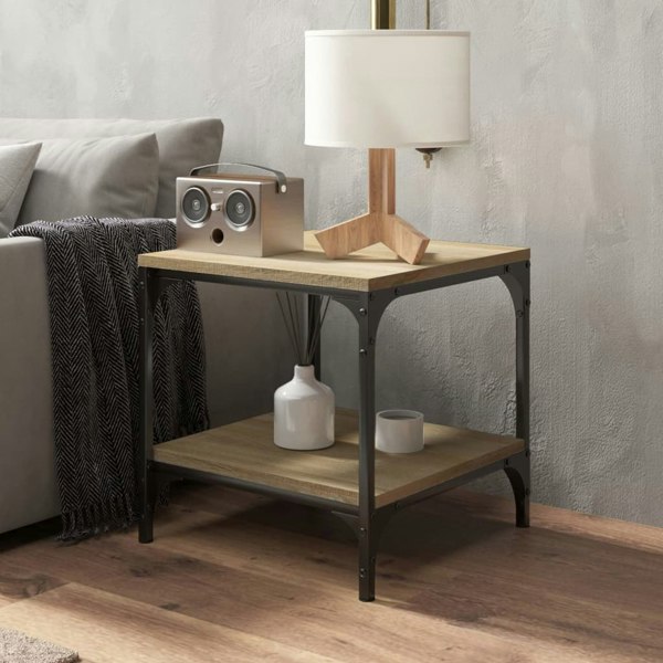 Berkfield Side Tables 2 pcs Sonoma Oak 40x40x40 cm Engineered Wood