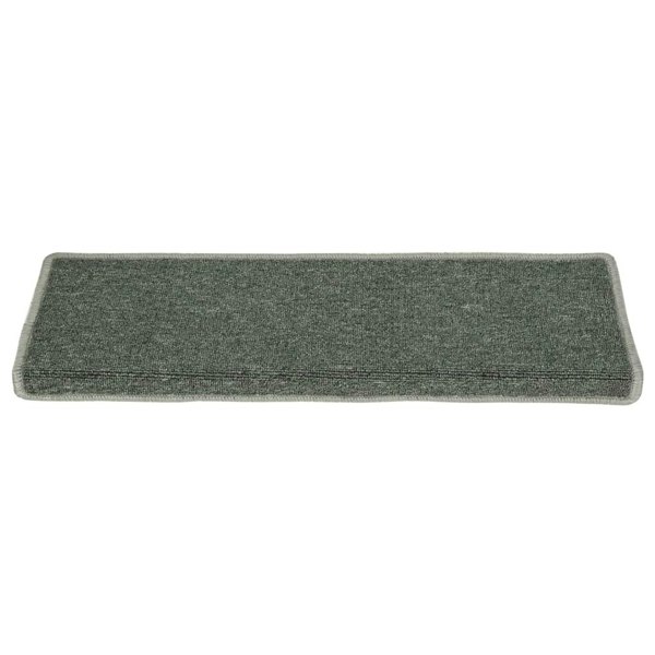 Berkfield Carpet Stair Treads 15 pcs 65x21x4 cm Green