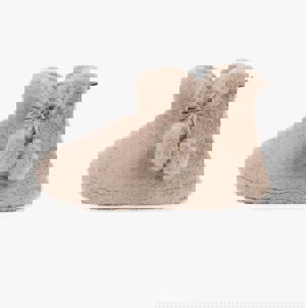 Totes Toasties FAUX FUR Boot Slippers Womens Oat