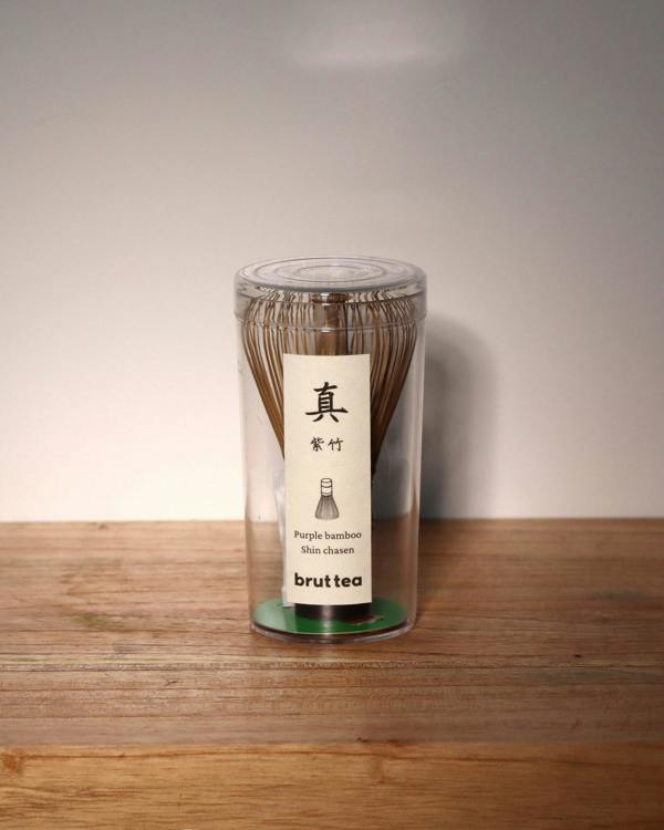 brut tea "SHIN" Purple Bamboo Chasen - Handcrafted Matcha Whisk