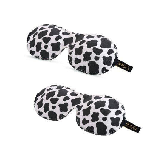 Contoured Sleep Mask Twin Pack Sets - Various Designs - Cow