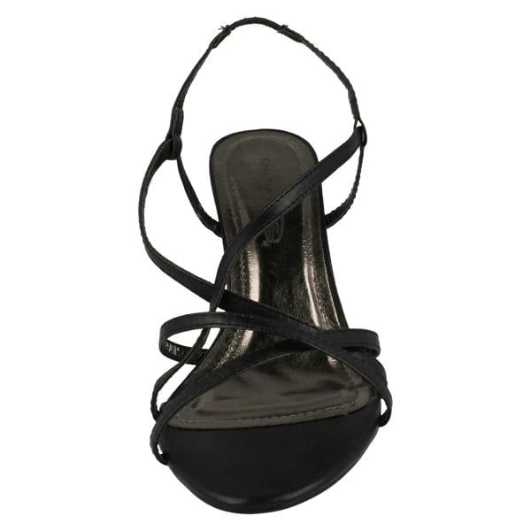 Spot On Ladies Spot On Mid Heel Sling Back Sandal