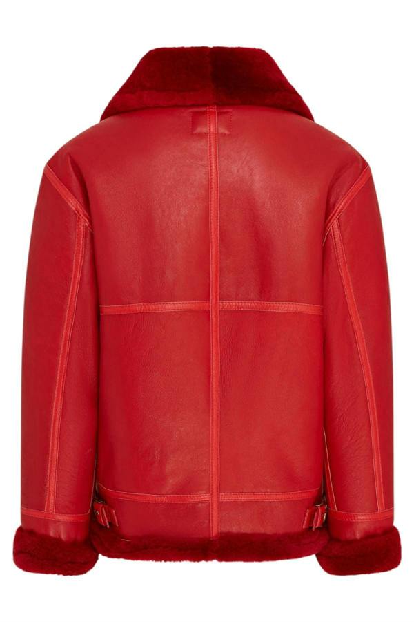 Infinity Leather Mens B3 Bomber RAF Aviator Sheepskin Jacket -Wyndham