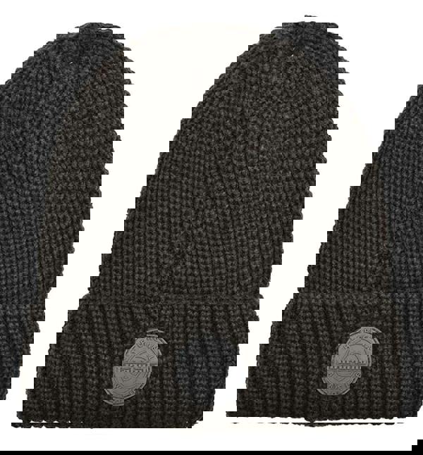 Lambretta Knitted Fleece Turn Up Bobble Skater Style Beanie Hat