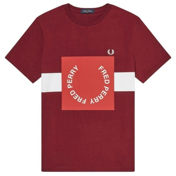 Fred Perry  Graphic Red T-Shirt