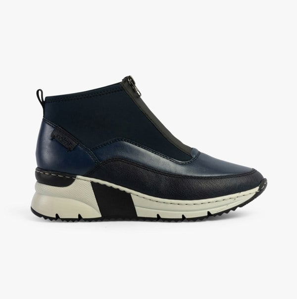 Rieker N6352-14 Womens Boots - Blue