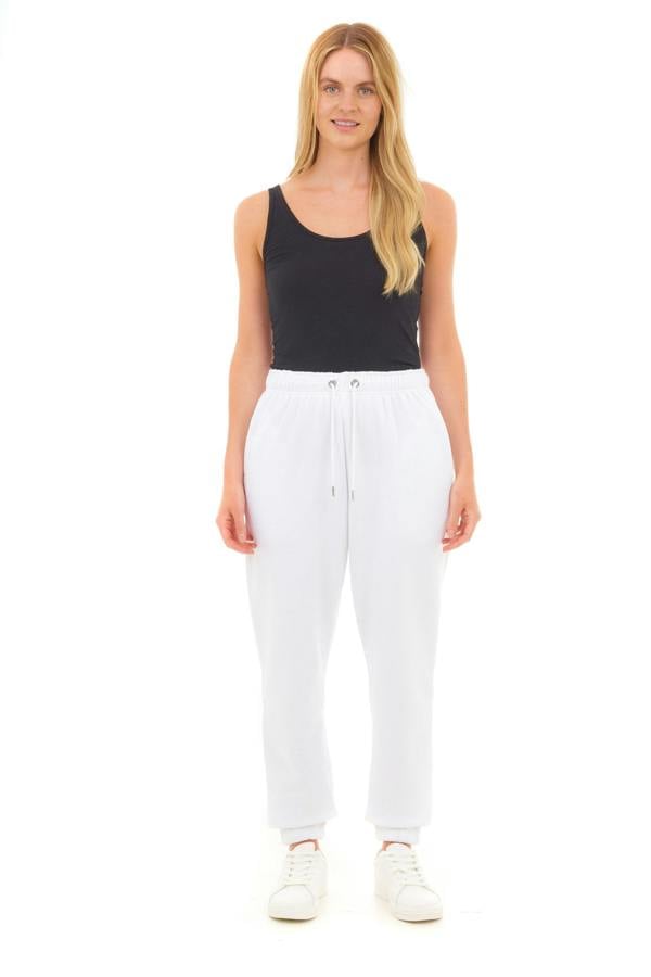 Smart Living Basic Womens Oversized Jogger - White