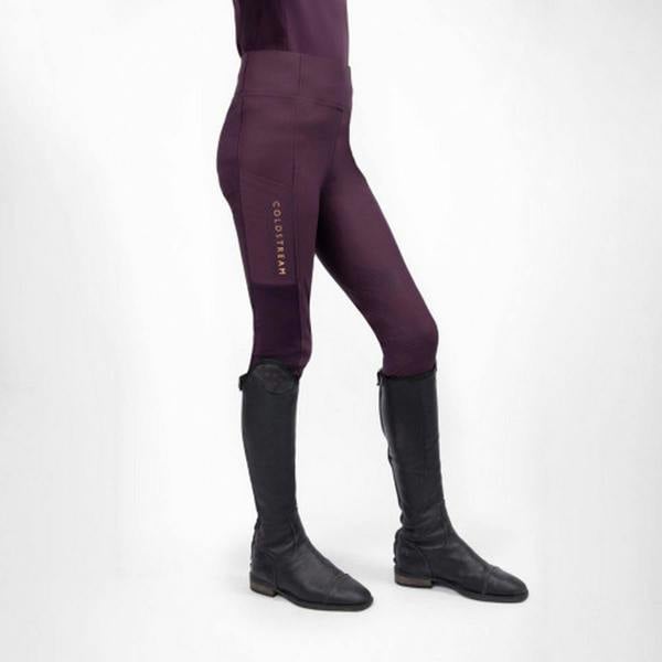 Coldstream Girls New Generation Ednam Horse Riding Tights - Mulberry Purple - 