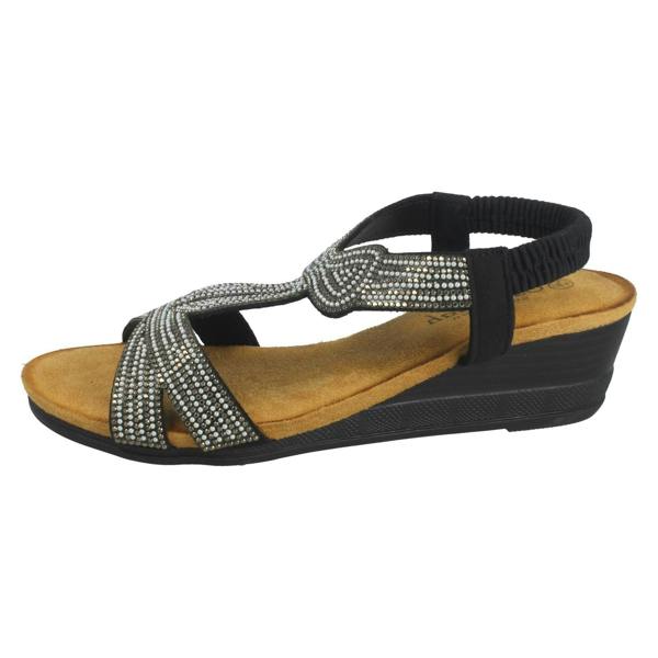 Savannah Ladies Savannah Wedge Heeled Sandals F12127