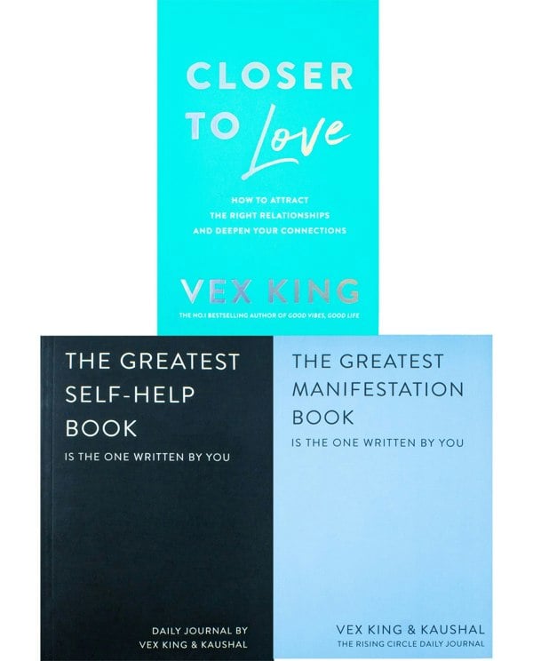 Vex King 3 Book Set Closer to Love, The Greatest Self-help Book and The Greatest Manifestation Book