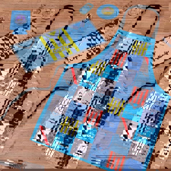 BritishmadeGifts Manchester Blue Football Fan - Retro Bar Box - The Perfect Time Capsule Gift Box for Football Lovers