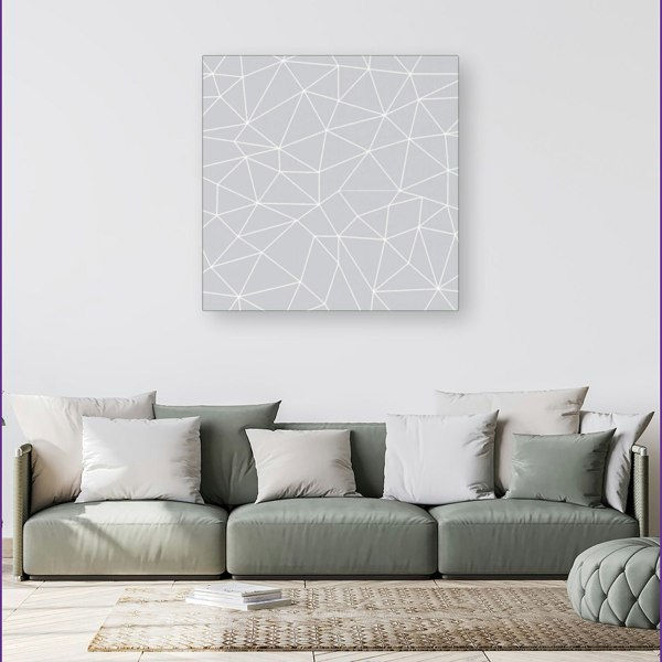 Warren Reed Geometric Triangle Pattern Canvas