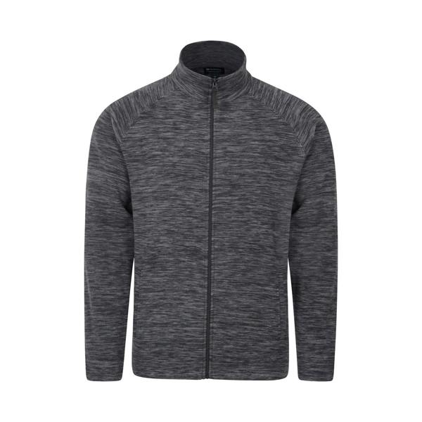 Mountain Warehouse Mens Snowdon II Full Zip Fleece Jacket - Charcoal - 