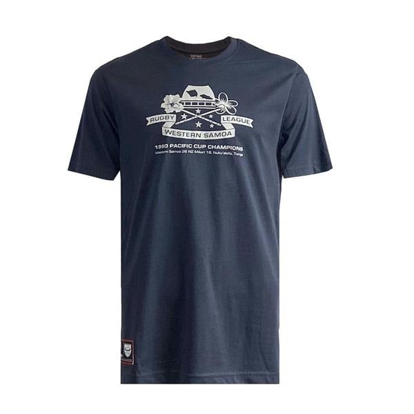 Samoa-Rugby-League-1990-T-Shirt-Navy-Front
