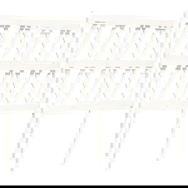 Berkfield Bed Frame with Headboard White 120x200 cm Solid Wood