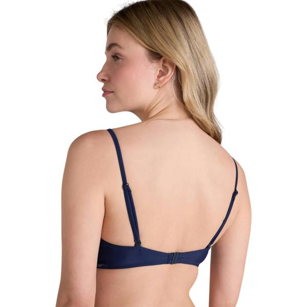 Animal Womens/Ladies Docks Plain Bandeau Bikini Top - Dark Blue - 