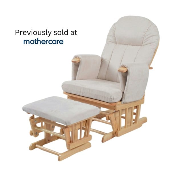 Kub Nursing Chair and Footstool - Mothercare Best Seller - Natural/Beige