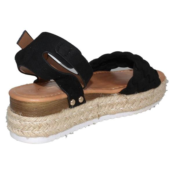 Spot On Ladies Spot On Wedge Flatform Sandals F12021