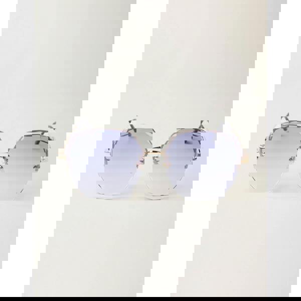 Blue Vanilla Frameless Purple Lens Sunglasses