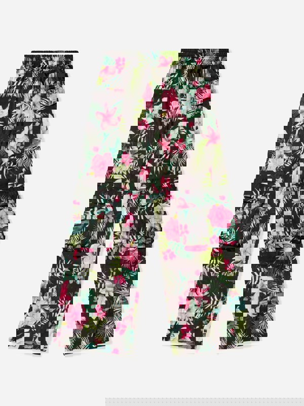 Monnalisa Girls Jungle Cargo Trousers in Black