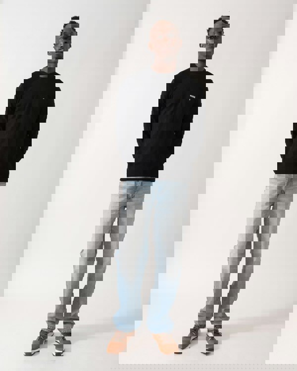 BOSS Green Momentum-Lite Crew Neck Mens Jumper - Black 001