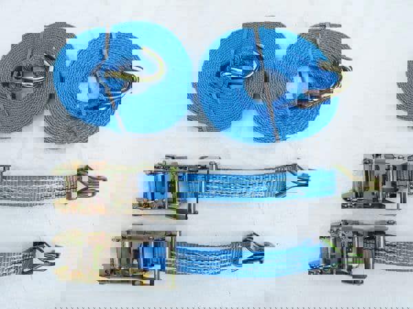 Ratchet Straps 35MM 6M 2T X2 (Tie Down Cargo Heavy Duty Truck Lorry Lashing Claw Hook)