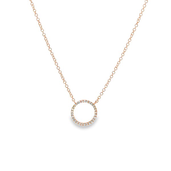 Reeves & Reeves 14K Solid Gold and Diamond Ring Necklace