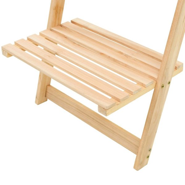 Berkfield Ladder Wall Shelf Cedar Wood 41.5x30x176 cm